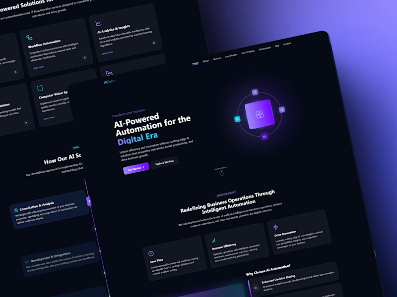 Cover image for AI-Powered Automation Agency Website