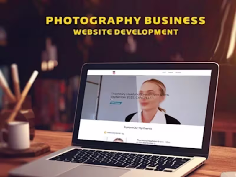 Cover image for Photography Business Website Development My client wanted a ...
