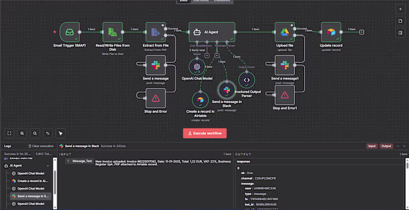 Cover image for Smart Invoice AI Agent with n8n