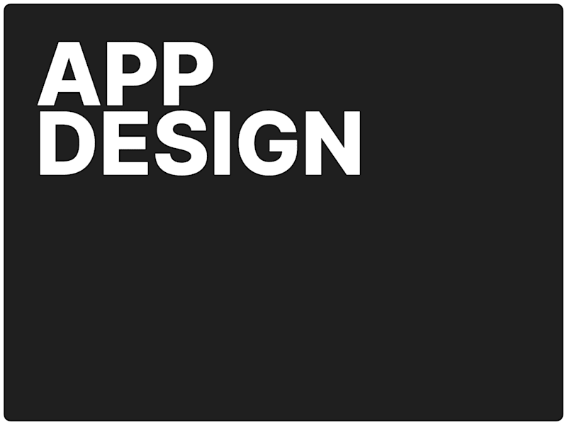 Cover image for App Design