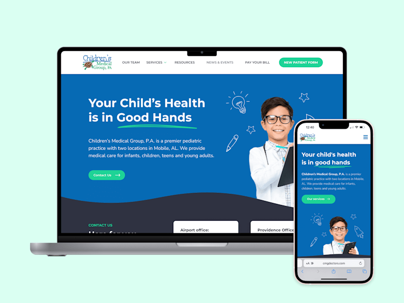 Cover image for Website Design | Children's Medical Group