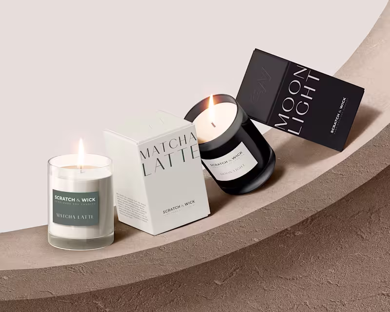 Cover image for Scratch & wick candle branding
