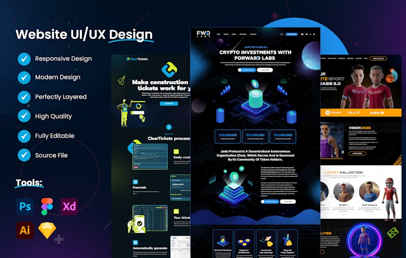 Cover image for Website UI/UX Design