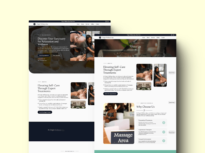 Cover image for Origin Wellness Spa - Framer Website Development