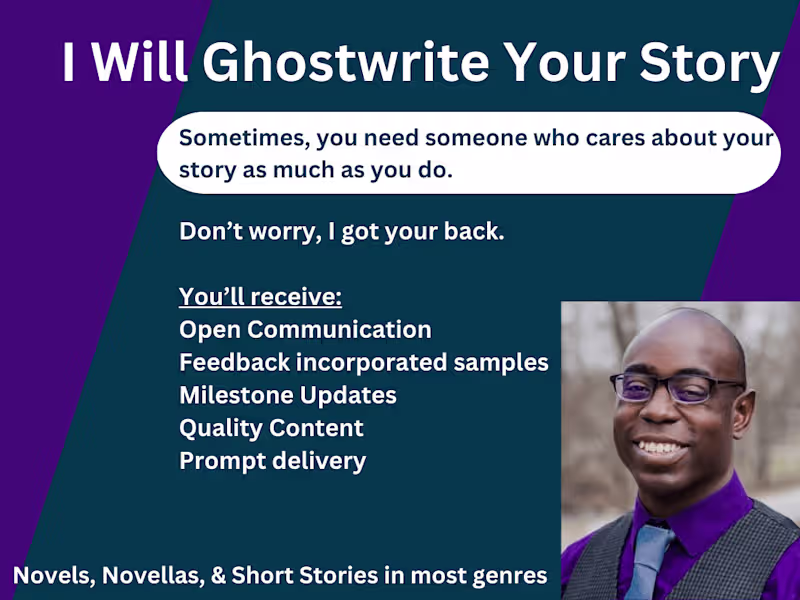 Cover image for Fiction Ghostwriting – Immersive, Character-Driven Narratives