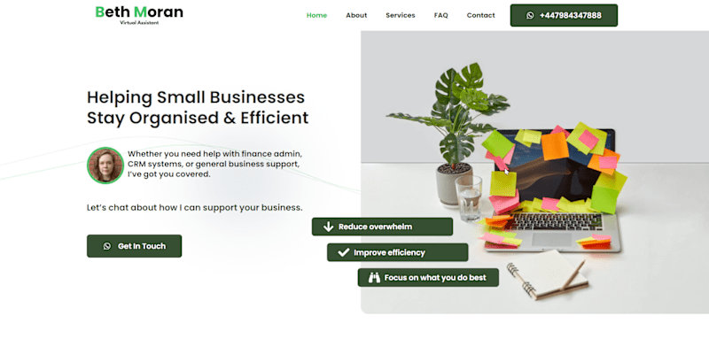 Cover image for Beth Moran Virtual Assistant, Based in Scotland
