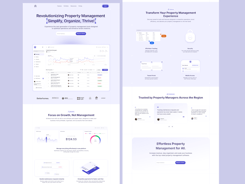 Cover image for Landing Page for Property Management Solution