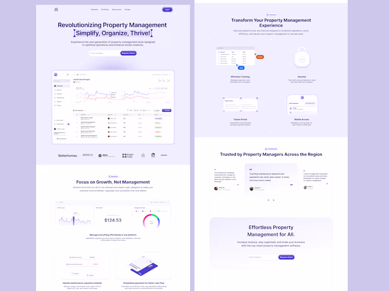 Cover image for Landing Page for Property Management Solution