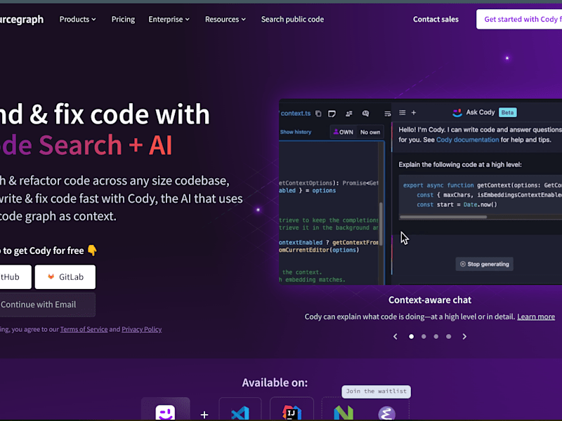Cover image for Sourcegraph | Code AI platform