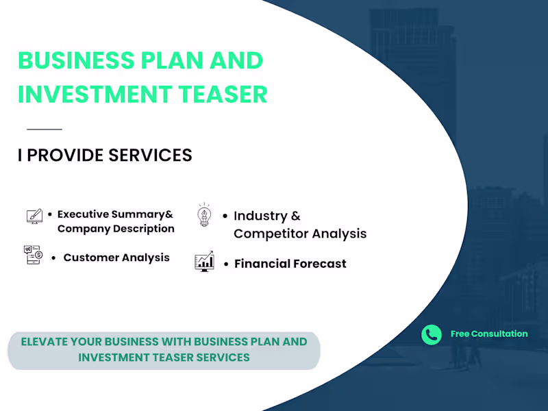 Cover image for You will get strategic business planning and investment teaser