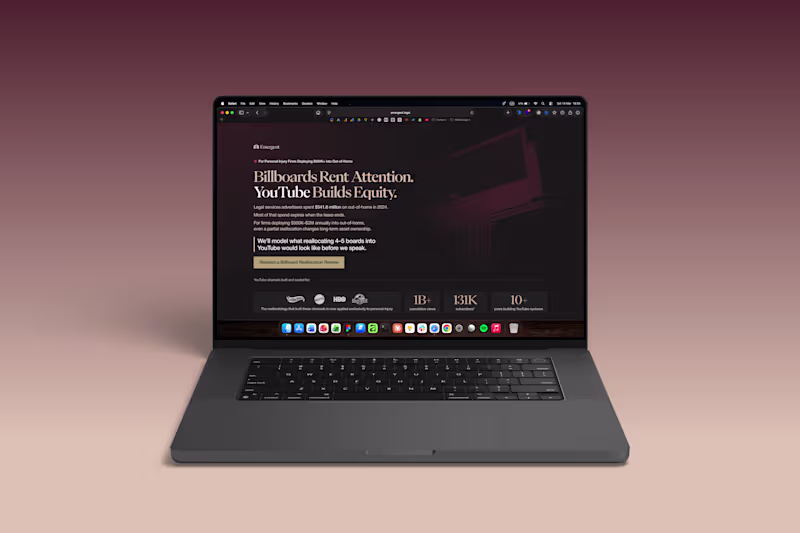 Cover image for Legal Marketing One-Pager - Framer Build (Emergent)