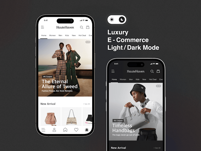 Cover image for Luxury E-commerce UX/UI Web & Mobile App