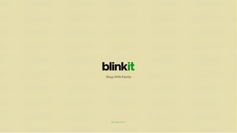 Cover image for Blinkit - Shop with Family :: Behance