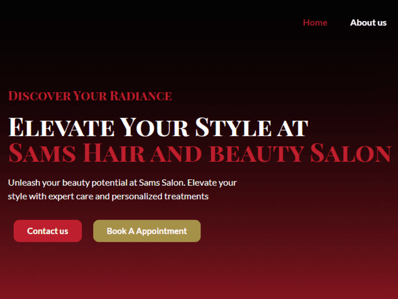 Cover image for Sams Salon
