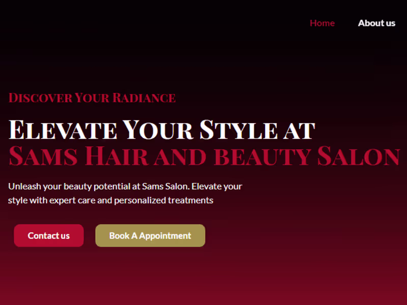 Cover image for Sams Salon