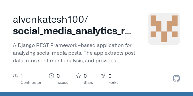 Cover image for Social Media Analytics Dashboard Development