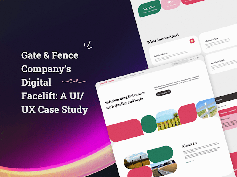 Cover image for Gate & Fence Company's Digital Facelift: A UI/UX Case Study