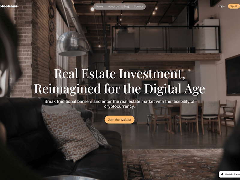 Cover image for blochaus. (Demo) - Fractional Real Estate Investment with Crypto