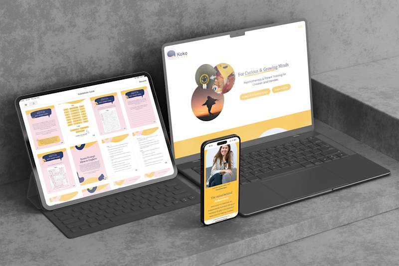 Cover image for Landing Page & Interactive Family Journal Design