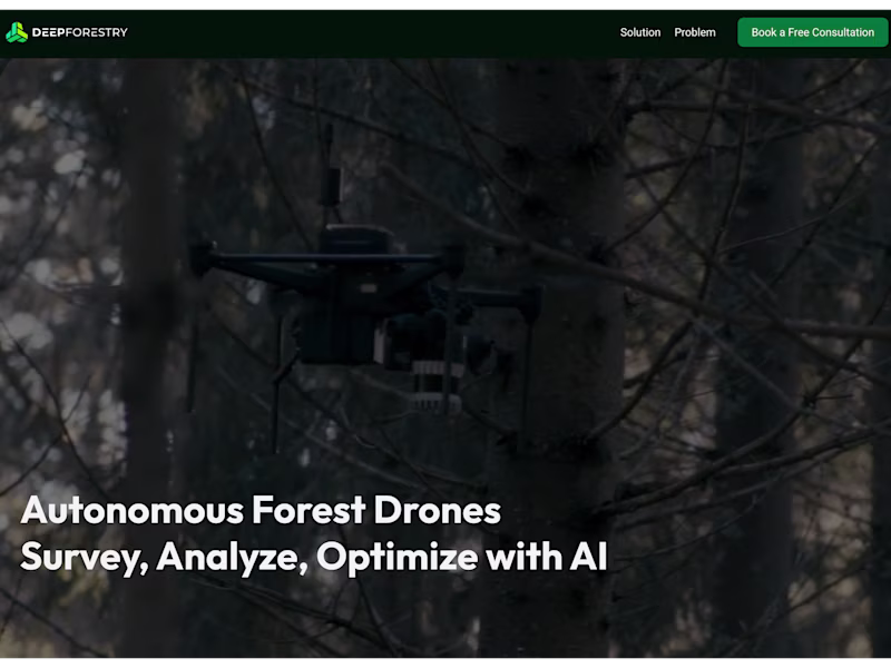 Cover image for Deep Forestry  Autonomous Forest Drones