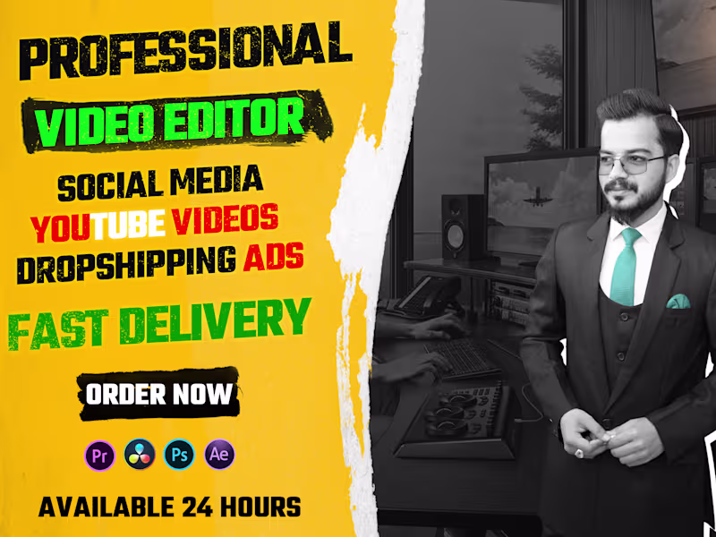 Cover image for Youtube Video Editing in 24 Hours