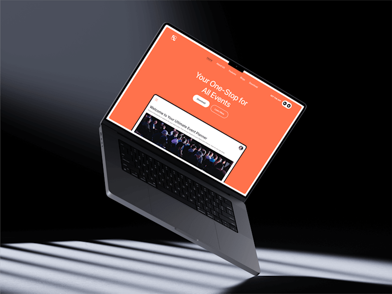 Cover image for Event Booking App Landing Page :: Behance