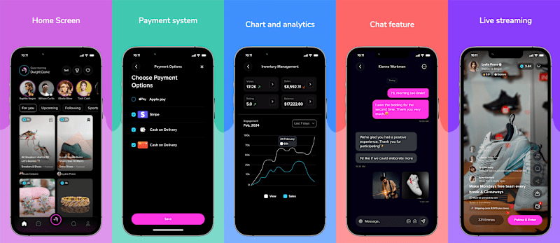 Cover image for iimiin: Live video shopping, chat, and secure payments