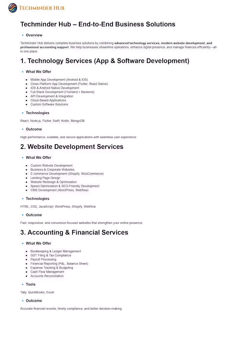 Cover image for IT & Accounting Services Provider