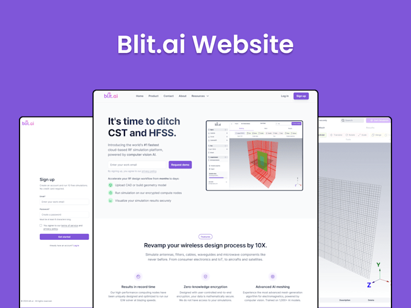 Cover image for Blit.ai • The #1 cloud-based RF simulation platform