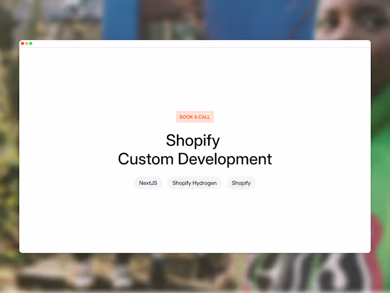 Cover image for Custom Shopify Theme Development