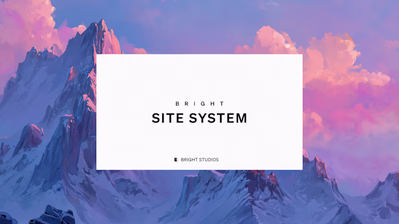 Cover image for BrightSite – Framer/Webflow Website