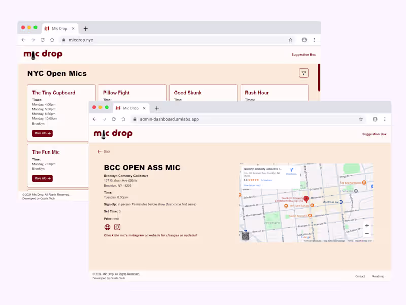 Cover image for Open Mic Dashboard