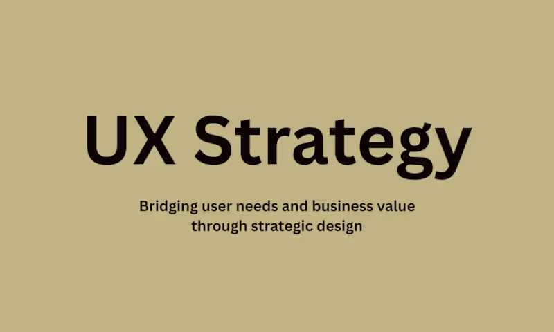 Cover image for UX Strategy