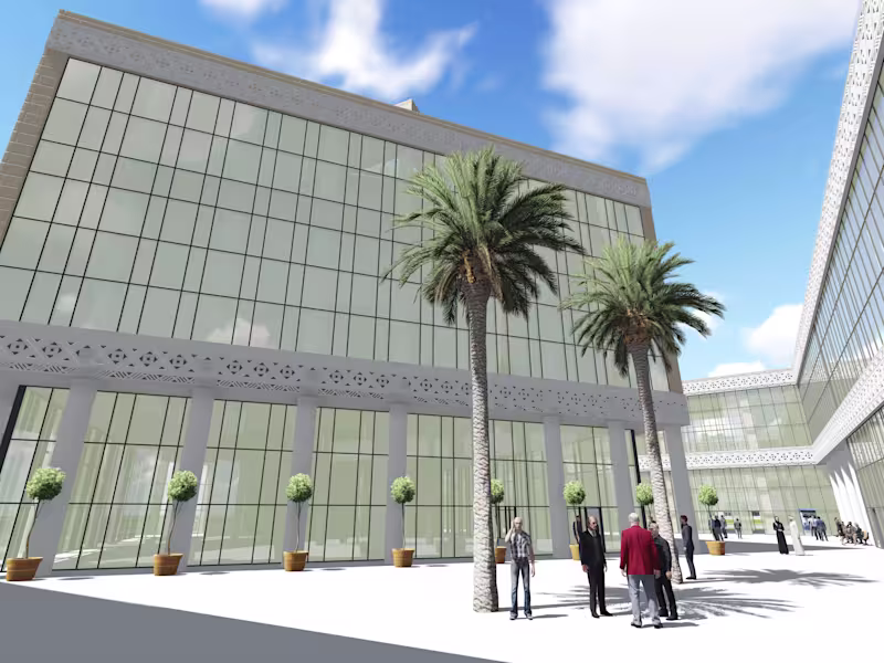 Cover image for Perspective with people, cars, & trees