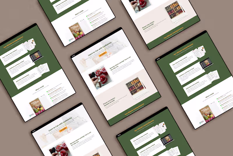 Cover image for Kajabi Product/Course Set-up for a Home Canning Expert (http...