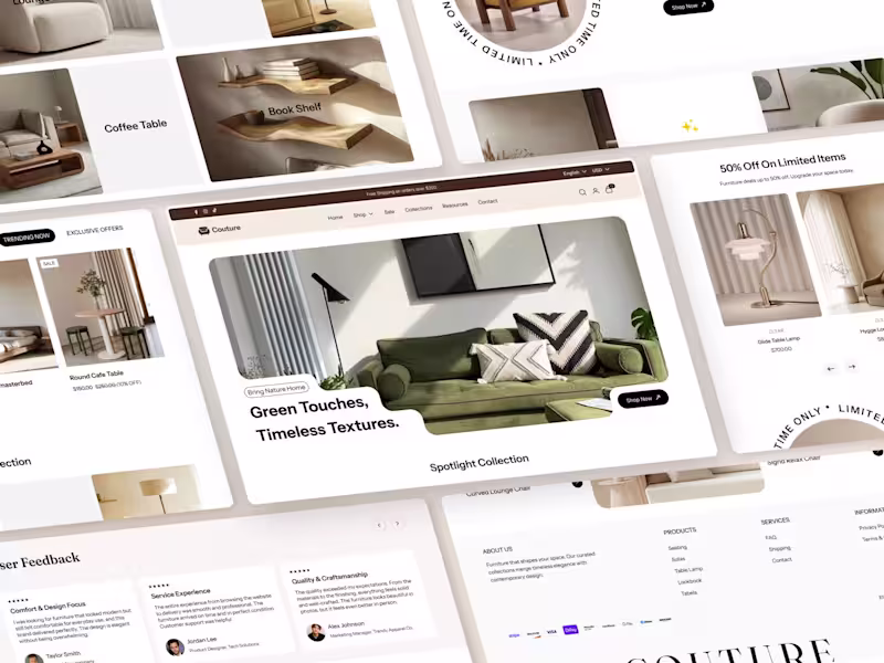 Cover image for Couture – Shopify Ecommerce Website