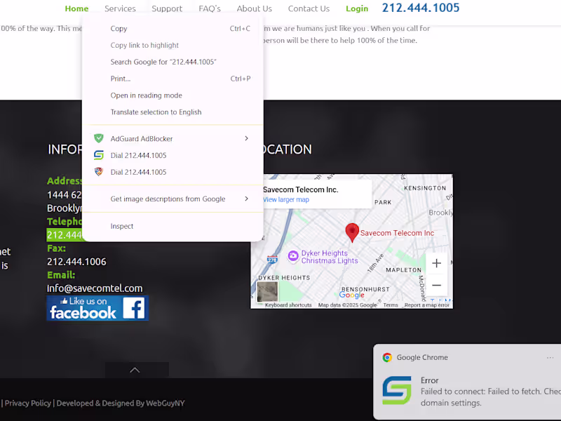 Cover image for Savecom SelectToCall Chrome Extension