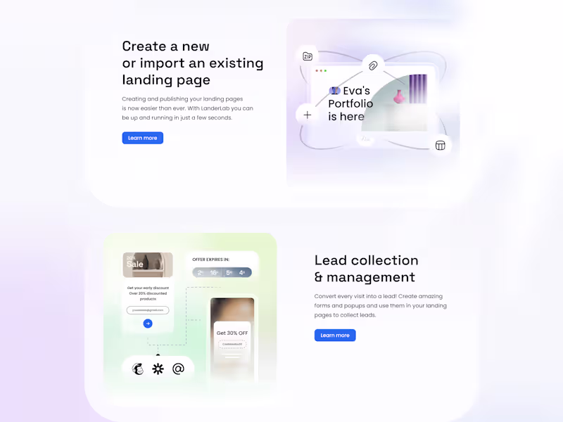 Cover image for No-code tool - Landing Page