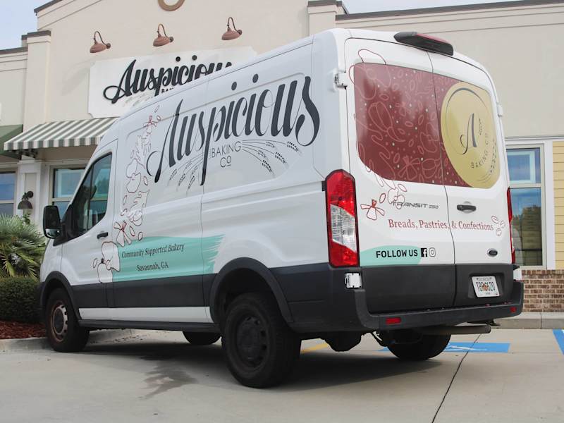 Cover image for Auspicious Baking Co. Vehicle Graphics Project