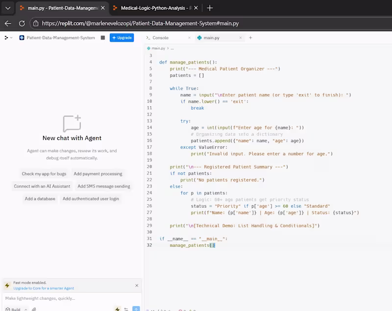 Cover image for Patient Data Organizer & Logic
A