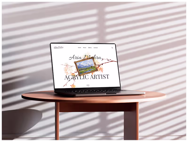 Cover image for Artist Portfolio & E-commerce – Concept Web Design