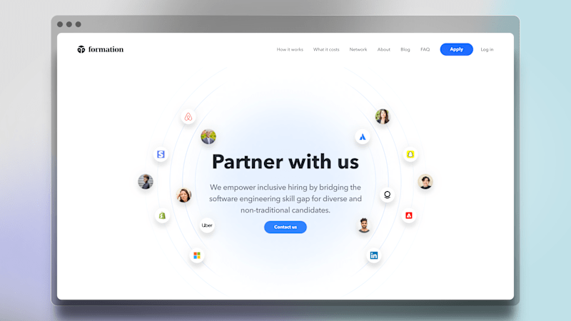 Cover image for Formation | Partner with us
