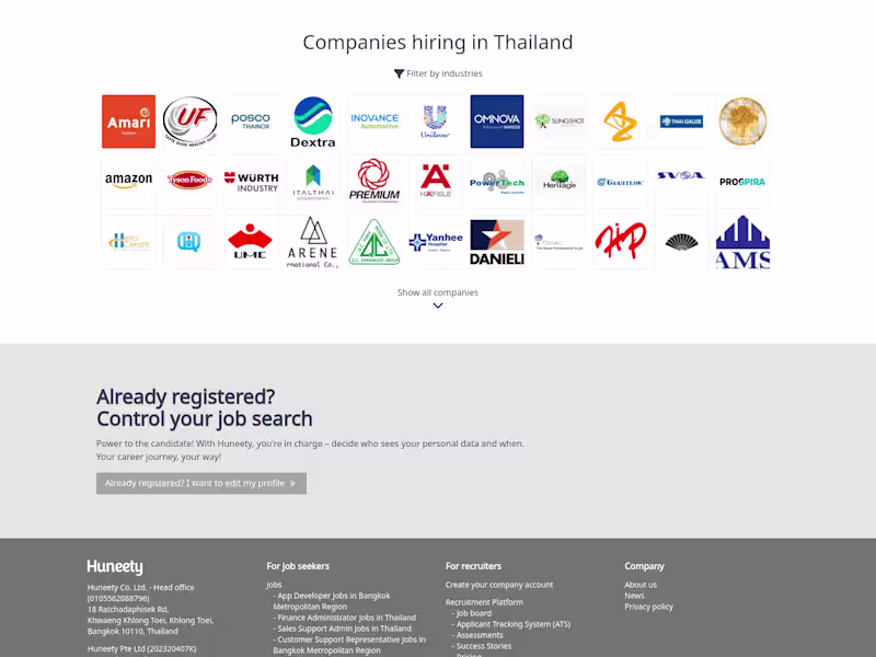 Cover image for Huneety - HRTech, Thailand