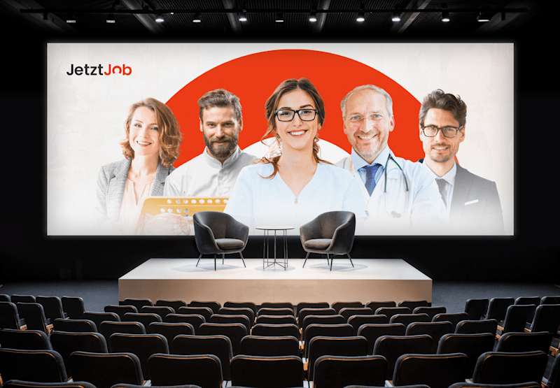 Cover image for JetztJob — ReBranding and Social Media Graphics