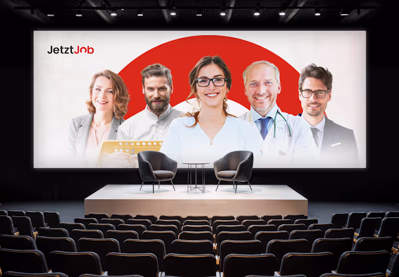 Cover image for JetztJob — ReBranding and Social Media Graphics