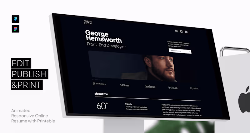 Cover image for Developer Resume — Personal Website Template