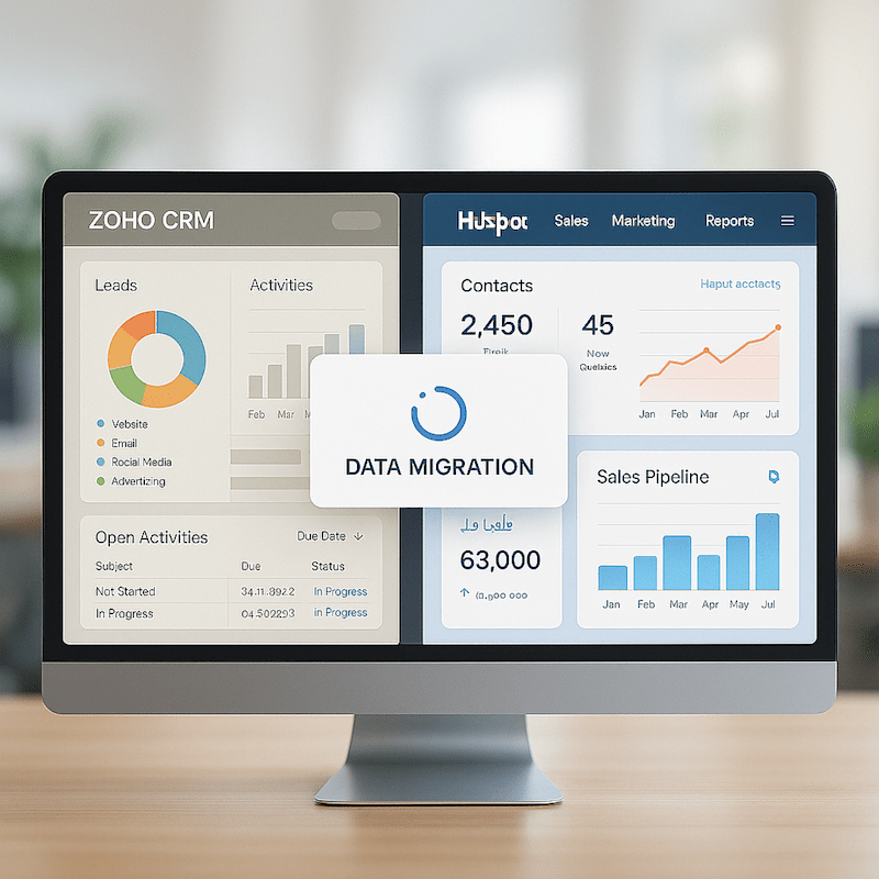 Cover image for Zoho to HubSpot CRM Migration for B2B Law Firm