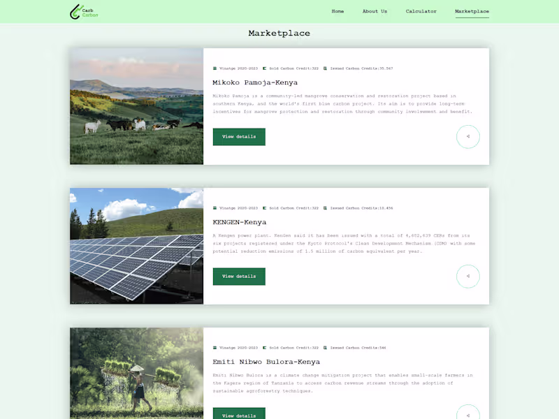 Cover image for CarbonCredit Marketplace