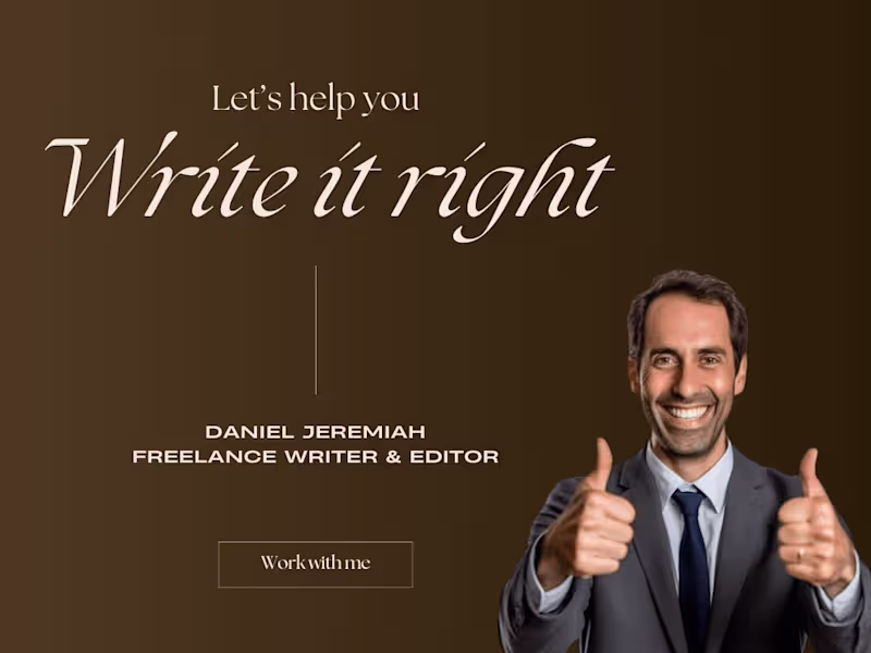 Cover image for Elevate Your Content with Professional Wordsmiths.