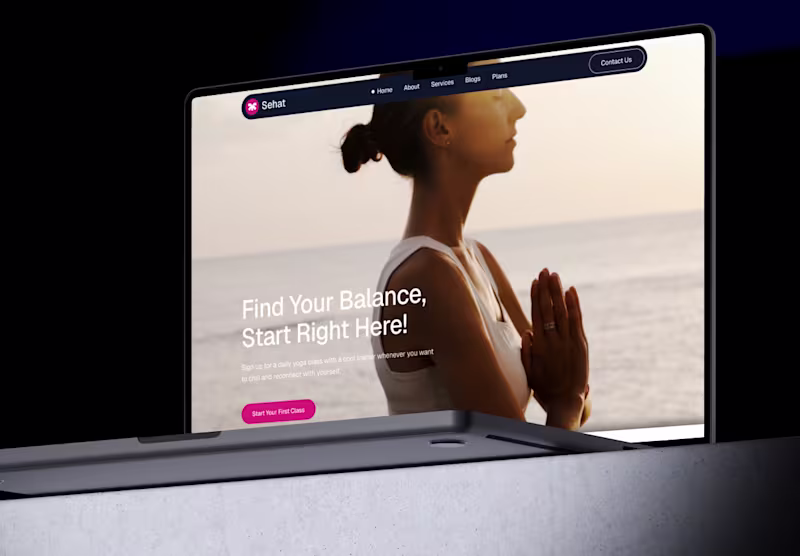 Cover image for Sehat Yoga, a premium Framer template designed specifically ...